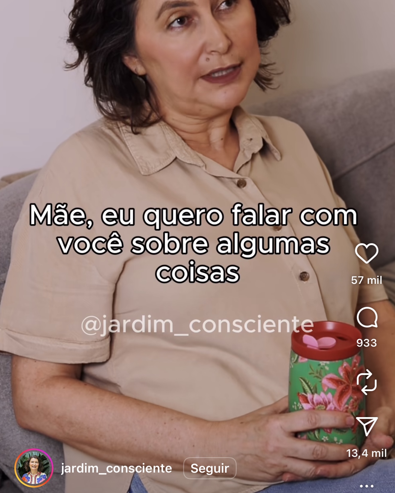 Print original de Diálogo no quadro Trello; crédito visível: @jardim_consciente.